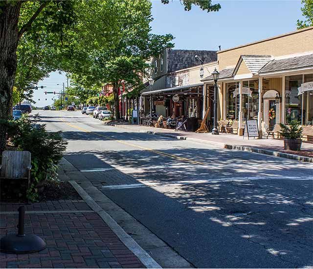 Street in Roswell Georgia